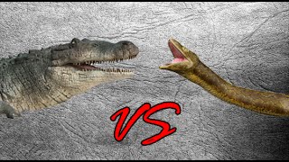 Deinosuchus vs Titanoboa  SPORE [upl. by Ahsrat22]