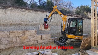 How To Build A Large Limestone Block Retaining Wall Correctly quotSan Antonio Texasquot [upl. by Akinahs619]