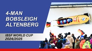 IBSF World Cup Altenberg  4Men Bobsleigh  Heat 1 [upl. by West472]