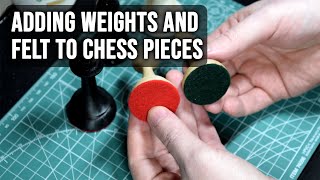 How to add weights and felt bases to your 3D printed chess pieces [upl. by Netsrak]