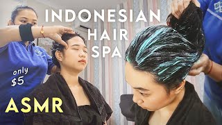 ASMR Creambath  Intense Indonesian Hair Spa amp Body Massage [upl. by Nolrah937]