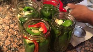 How to Can Vinegar Peppers  vinegar pepper canning recipe [upl. by Farrica382]