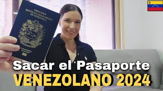 FACIL y RAPIDO Sacar el Pasaporte Venezolano en el 2024🇻🇪 [upl. by Ellora]