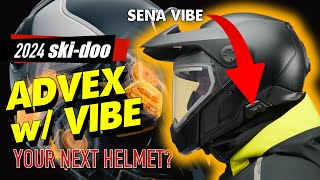 👀 BRP Ski Doo ADVEX HELMET amp VIBE Communicator  First Look [upl. by Annaet]