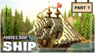 Minecraft How to build a Ship  Tutorial 1 [upl. by Aniratac]