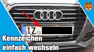 Kennzeichen wechseln  So kannst du dein Nummernschild einfach abbauen 🚗 [upl. by Lavern528]