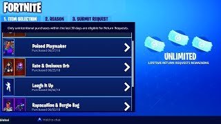 HOW to GET UNLIMITED REFUNDS in FORTNITE  NO REFUND LIMIT for SKINS in FORTNITE BATTLE ROYALE [upl. by Viens]