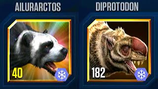 AILURARCTOS VS DIPROTODON  JURASSIC WORLD THE GAME [upl. by Ifar]