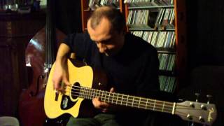 Fender AcousticElectric Bass CB100CE soundtest  Demo [upl. by Aklam]