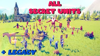 How To Unlock All SECRET units  LEGACY Team In TABS [upl. by Sturges]