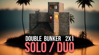 The Solitary  SoloDuo DOUBLE BUNKER Base Design Rust [upl. by Atyekram]