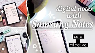 How to use Samsung Notes  aesthetic digital notes with Android  Samsung Galaxy Tab S6 Lite [upl. by Neyud]