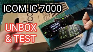 ICOM IC7000 UNBOX amp TEST 2023 [upl. by Anyad48]