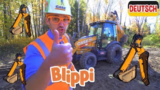 Bagger und Baufahrzeuge  Kinderlieder und Cartoons  Blippi  Moonbug Kids Deutsch [upl. by Kacerek800]