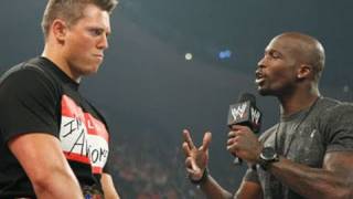 Raw Raw guest star Chad Ochocinco meets The Miz [upl. by Andrey36]