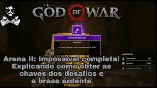 God of War Como obter as Chaves das Provas Ocultas nos desafios de Muspelheim Pegando a da arena 2 [upl. by Picker]