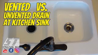 Vented vs unvented drain at kitchen sink [upl. by Shena]