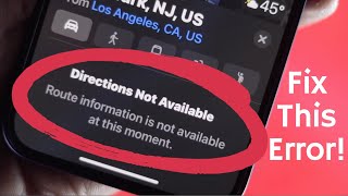 Direction Not Available on iPhone Maps  Heres How to Fix [upl. by Atrahc]