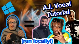 SoVitsSVC Ai Vocal Tutorial  Turn into Juice Wrld Drake Uzi Kanye and more [upl. by Airamas]