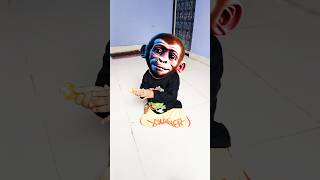 🙉🙉🙈🙊🍌🍌😂 Bandar mama pahan pajama 🐒 shorts funny viralshorts viral bandar monkey comedy [upl. by Melburn754]