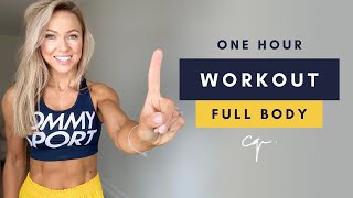 1 Hour FULL BODY WORKOUT at Home  No Jumping [upl. by Rehtnug176]