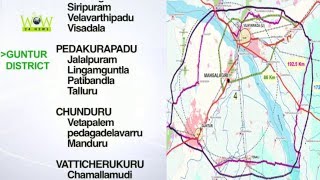 Andhra Pradesh New Capital Amaravathi Outer Ring Road Plan  CRDA Approval official Map [upl. by Loriner]