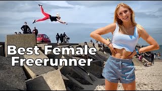 BEST OF FEMALE PARKOUR AND FREERUNNING  Noa Diorgina Man [upl. by Guyer]