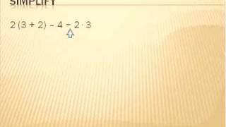 Algebra 1 Lesson 1 Order of Operations P E MampD AampS Simplifying Math [upl. by Neely659]