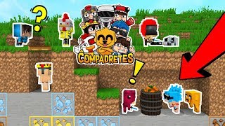 EL MEJOR ESCONDITE DE LOS COMPAS EN MINECRAFT 😱😂 COMPADRETES [upl. by Bryna]