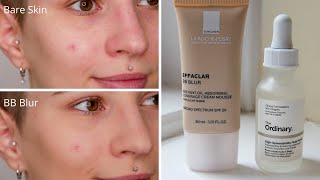 La Roche Posay Effaclar BB Blur FairLight Review [upl. by Amorete]