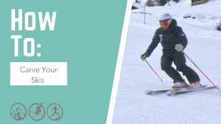 Beginner Ski Lessons How To Carve [upl. by Shalna]