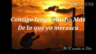 ❣️🎤Contigo tengo mucho Más de lo que yo merezco JESÚS 💞 Funki Letra [upl. by Ettecul]