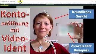 Kontoeröffnung mit VideoIdent ► Comdirect [upl. by Ainoval389]