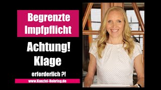 Einrichtungsbezogene Impfpflicht  Rechtsbehelfsbelehrung  Dann Klage [upl. by Annahaj]