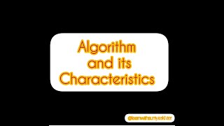 Algorithm Problem Solving  characteristics  algorithm types LearnWithRuhaanFarrukh algorithm [upl. by Quinton921]