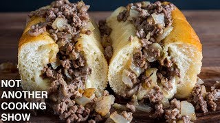 how to make a REAL PHILLY CHEESESTEAK at home [upl. by Virgina]