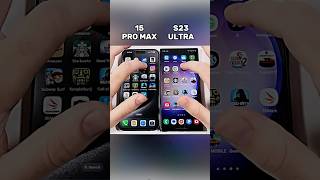 iPhone 15 Pro Max vs Galaxy S23 Ultra ⚡ Speed Showdown shorts [upl. by Phonsa]