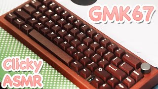 【Clicky ASMR】GMK67 ☀ Kailh Box White Switches Mechanical Keyboard Typing Sound Test【No Talking】 [upl. by Anialeh]