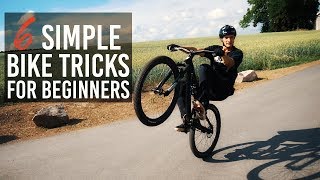 HOW TO 6 SIMPLE BIKE TRICKS für BEGINNER MTBBMX [upl. by Ened]