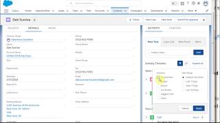 Salesforce Lightning 1016 Intro to Activity Timeline [upl. by Adas]