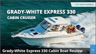 2021 GradyWhite Express 330 Cabin Walkthrough Boat Review [upl. by Elletsyrc102]