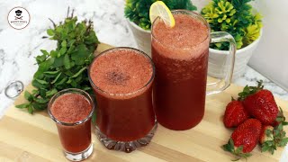 Strawberry Margarita  Ramzan Special  How To Make Strawberry Margarita  Khuram Malik [upl. by Anehsat]