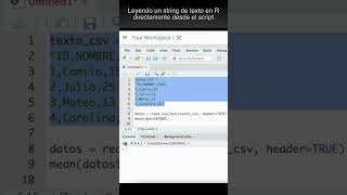 Tips rprogramming Uso inusual de readcsv 🤔🤔🤔 [upl. by Steel]