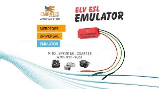 quotWWWMK3COMquot Mercedes Benz ESL ELV Steering Lock Emulator Sprinter Vito Volkswagen Crafter [upl. by Stalker727]