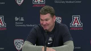 Arizona Basketball Press Conference  Tommy Lloyd [upl. by Phina]