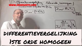 350 Differentievergelijking 1ste orde en homogeen [upl. by Ehtnax444]