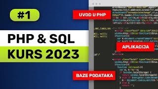 PHP amp SQL Kurs 1  Zašto PHP  Plate  Uvod i osnove  Projekat Gym Management System [upl. by Akinas]