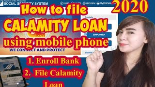 PAANO MAGAPPLY NG SSS CALAMITY LOAN ONLINE 2020 HOW TO FILE SSS CALAMITY LOAN ONLINE 2024 TUTORIAL [upl. by Eniarrol]