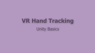 4 VR Hand Tracking [upl. by Arbmik547]