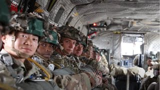 US Army 1st Brigade Combat Team of the 82nd Airborne Division Conducts Operational Jumps [upl. by Ranson]